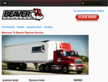 Tablet Screenshot of beaverexpress.com