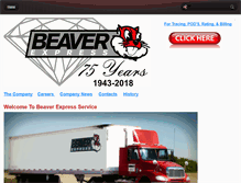 Tablet Screenshot of mail.beaverexpress.com
